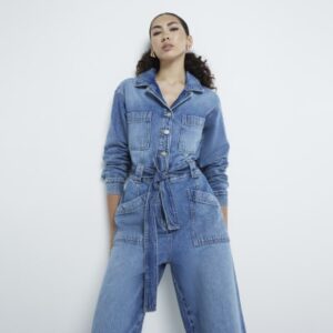 Blue Denim Jumpsuit